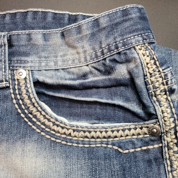 Gs115 Gramercy Slim Fit Jeans Blue Size 40x33 Men's - Picture 6 of 9